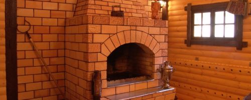 Кирпичная печь-камин для загородного дома